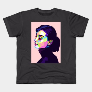 Audrey Hepburn - WPAP Kids T-Shirt